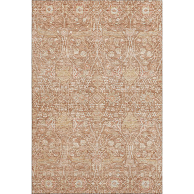 Premium Machine Washable Ducote AMF1133 Global Rug