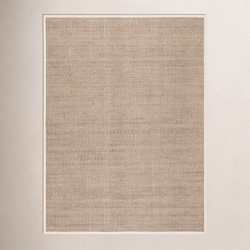 Dollard Natural Fiber Seagrass Rug, Square 3'