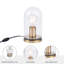 Lampe de table en verre Bendheim-722257805