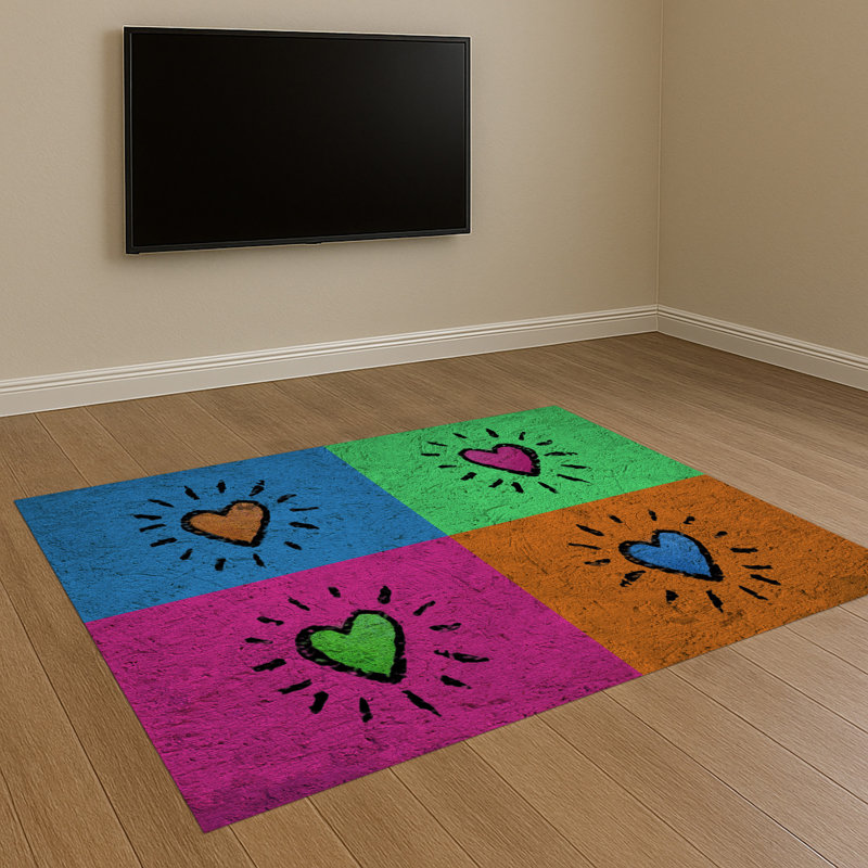 Patchwork Area Rug, Rectangle 140 x 200 cm