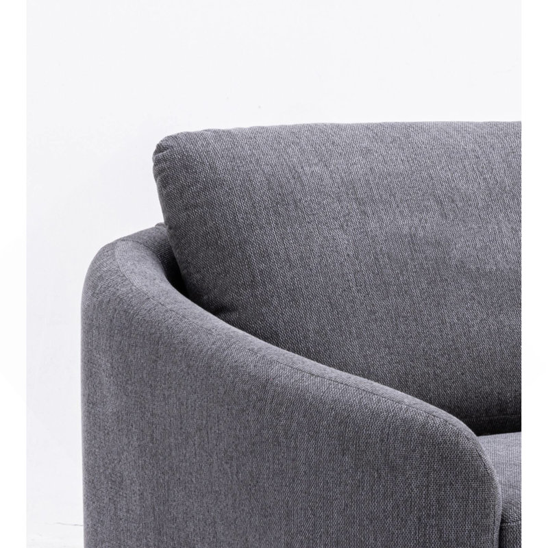 Gray Linen Sofa