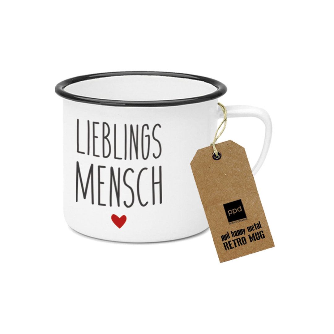 Happy Metal Mug Lieblingsmensch