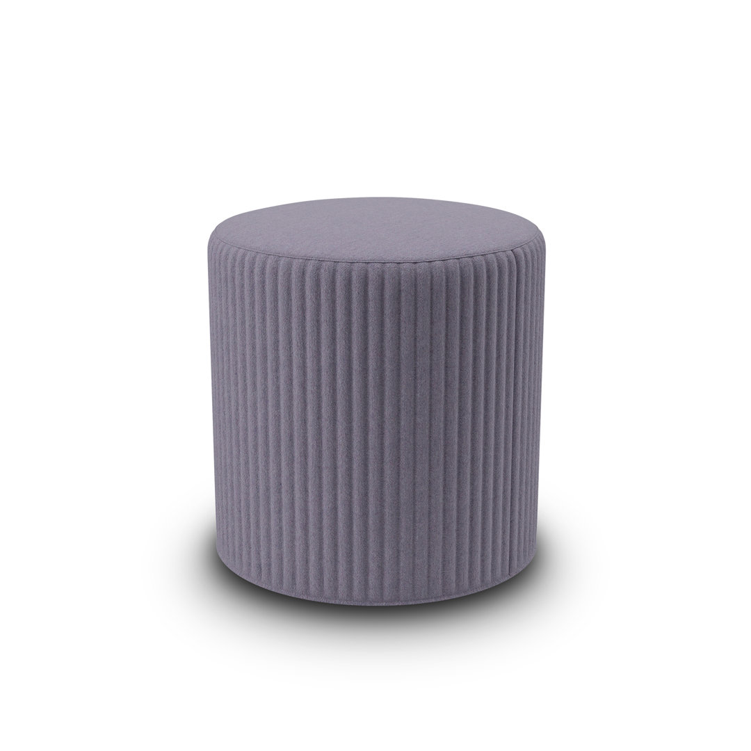BuzziSpot 18.5" Wide 3D Round Pouf Ottoman BuzziSpace 