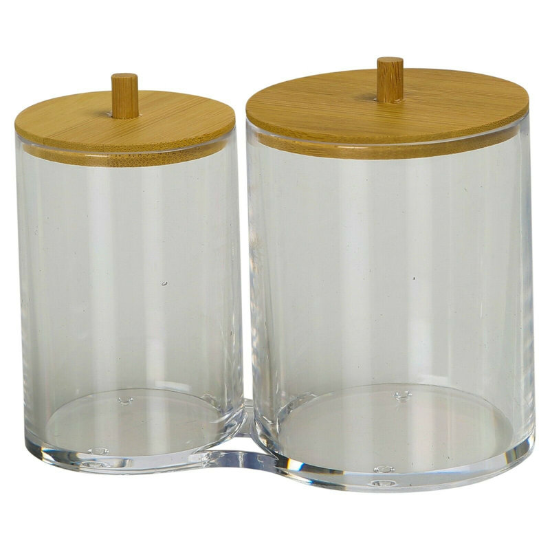 Emersynn Acrylic 2 Compartment Cosmetic Organiser