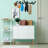 Metal Wall Organizer with Key Hooks