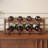 8 Bottle Wine Rack Bamboo Wine Storage Cabinet Shelf Tabletop Wine Holder