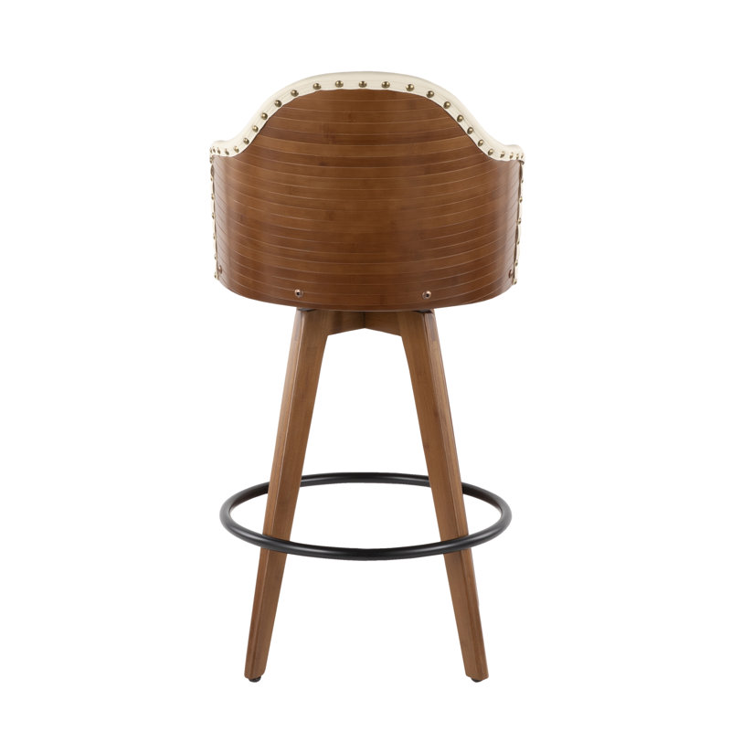 Tabouret de comptoir Mid-Century Idée de cadeau, Brun