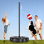 Portable Tetherball Set With Tetherball Ball, Rope And Pole, Tether Ball And Rope With Heavy Duty Poles And Sturdy Base For Kids And Adults Outdoor Backyard Lawn Beach Game