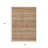 3' X 5' Terra Cotta And Rust Striped Washable Indoor Outdoor Area Rug