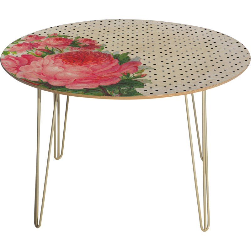 Allyson Johnson Floral Polka Dots Dining Table