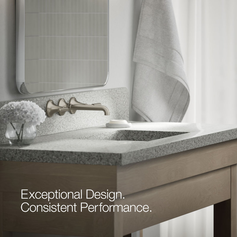 Tone Wall-Mount Bathroom Sink Faucet Trim, Vibrant Brushed Nickel