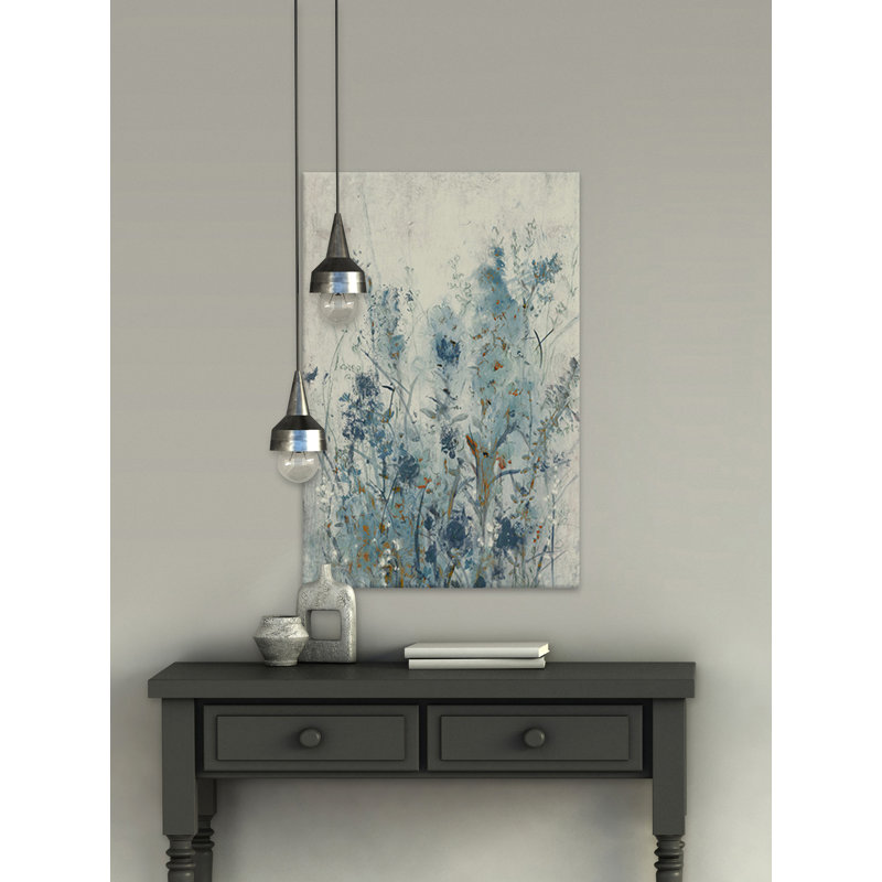 « blue spring ii », reproduction de peinture à l’acrylique sur toile tendue, H 45 po x l 30 po x P 1,5 po