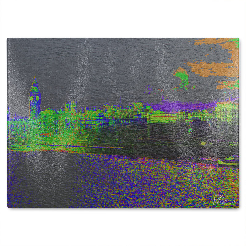 Landscape London With A Difference Glass Chopping Board