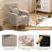 Upholstered Accent Chair Armchair with Pillow Cushion, Reading Side Chair Single Sofa with Wood Legs-1674612832