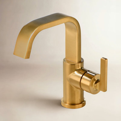 Single-Hole Bathroom Faucet with Drain