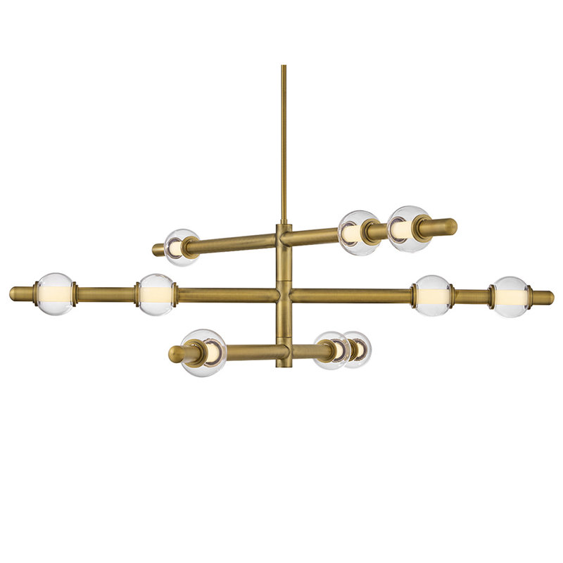 Hinkley Saxon Chandelier, 14.25" H x 50" W x 50" D