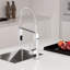 Eurocube® Pull Out Single Handle Kitchen Faucet with SilkMove® and with Accessories-18944084