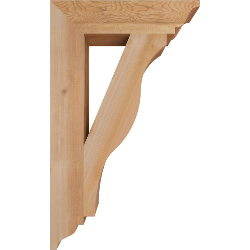 Support traditionnel Funston, Cèdre rouge de l'Ouest, Lisse, H 30 po x l 3,5 po x P 18 po