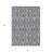 3' X 5' Sky Blue And Silver Geometric Washable Indoor Outdoor Area Rug