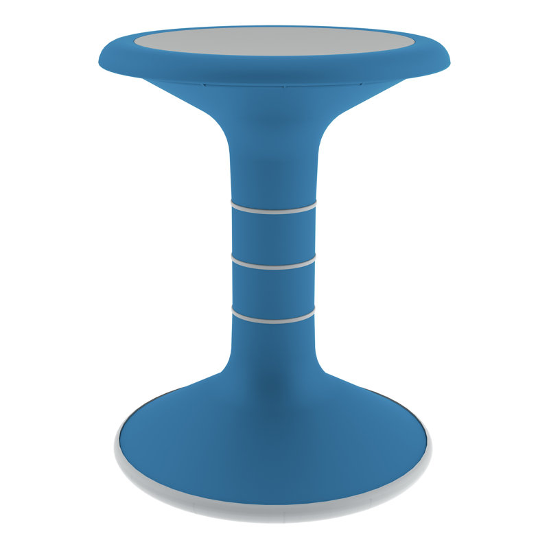Tabouret Crossen Classroom, H 16 po, Bleu