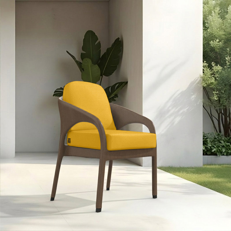 Siège / dossier en rotin 22 po x 24 po x 5 po Arthor Sunbrella, coussin de remplacement pour mobilier d'extérieur Alexandria