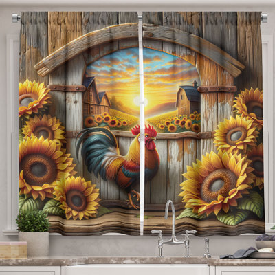 Floral Kitchen Curtain