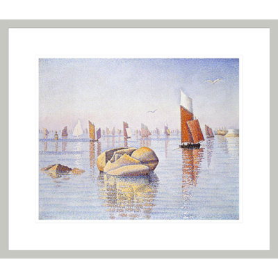 Concarneau Quiet Morning par Paul Signac - Estampe numérique encadrée