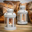 Nicola Spring - Metal Hanging Tealight Lanterns-50928615-128763609-128763610