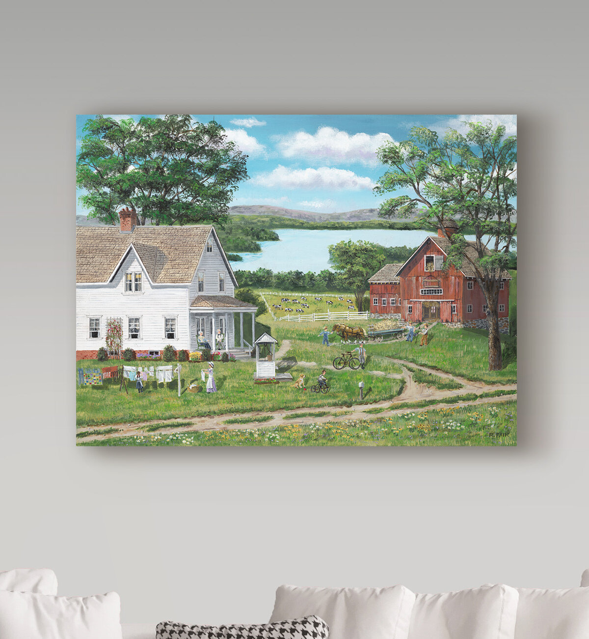 August Grove® Summer Memories Barn Photographic Print On Wrapped Canvas Wayfair 5967