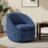 Fauteuil d'appoint moderne pivotant en tonneau, pivotant sur 360 degrés, 350 lb (ensemble de 2)