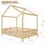 Lit double avec baldaquin et balustrades hautes-1320996459