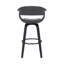 Tabouret de bar avec accoudoirs et dossier ouvert en similicuir Chagnon-63322134-63322138-63322139