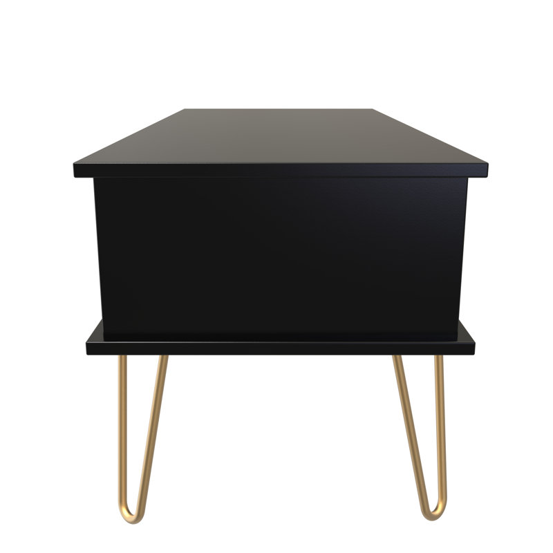 Alcimon Coffee Table with Storage, Black