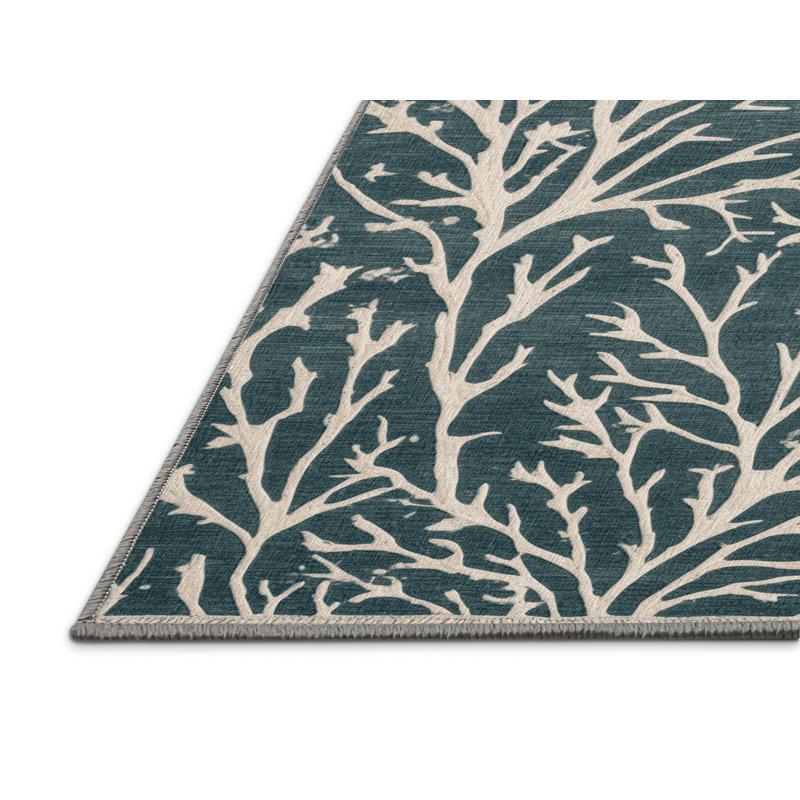 Tapis vert lavable à la machine, Rond 5 pi