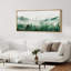 «Woodland Forest Landscape Green Mountain Mist Forest Nature Landscape», reproduction d'art sur toile-111176215-98042545