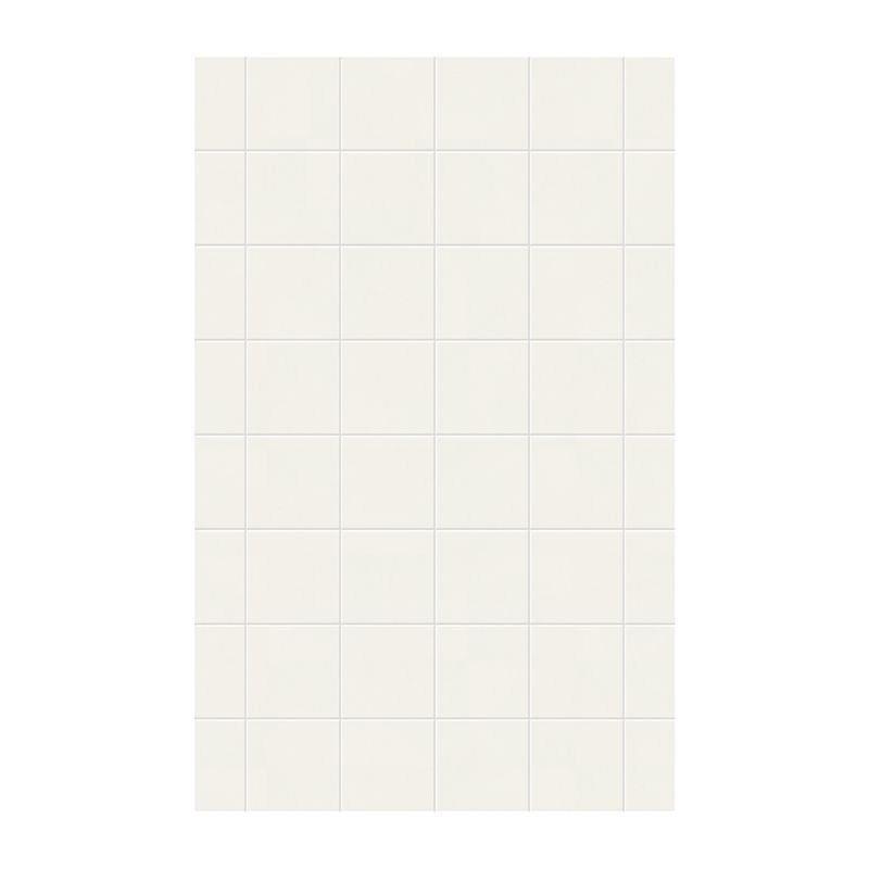 62 W 0.25 D 96 H Glue Up Solid Surface Wall, Bisque
