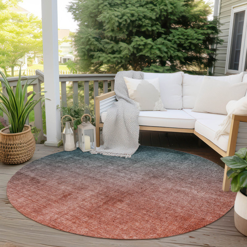 Caseville Ombre Rug, Round 8'