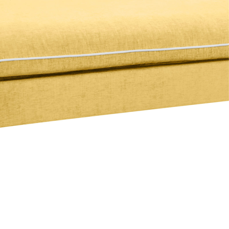 Canapé-lit 51,2 po Modern, Jaune
