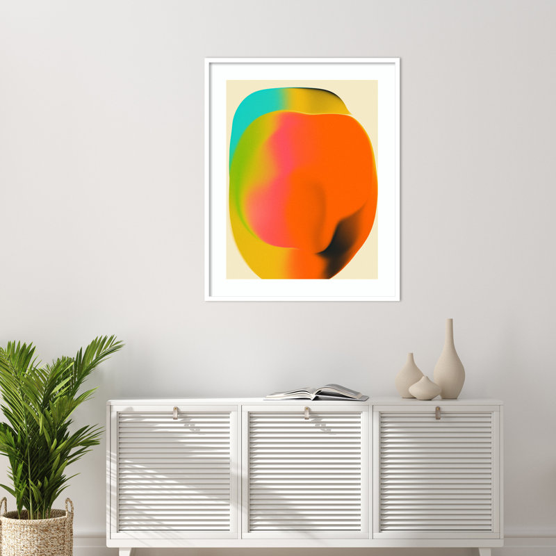 «Smudge 2», impression encadrée sur papier par Jazzberry, Cadre blanc, H 41 po x l 33 po