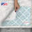 CounterArt Mason Jars & Florals 4 Piece Reversible Easy Care Placemat Set