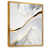Toile avec cadre flottant or