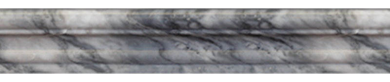 Carreau de marbre 2 po x 12 po Bardiglio
