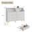 6 Drawer Dresser With Led Light, Chest Of Drawers With Charging Station, Wooden Dressers For Bedroom, Living Room, Entryway, Hallway-626095721