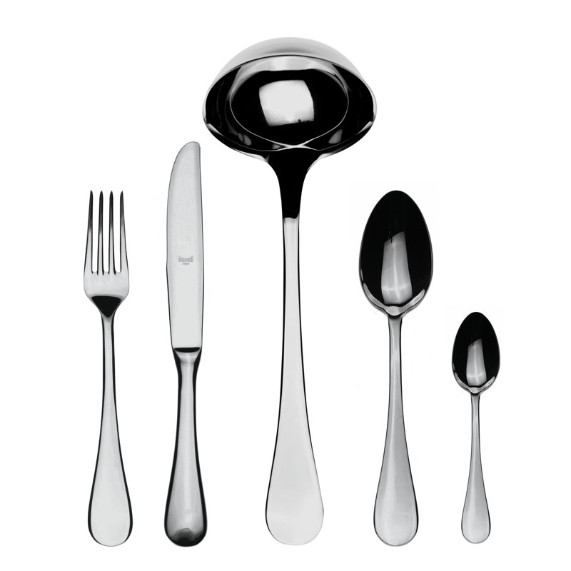 Brescia Flatware Set - 49 Pieces - Stainless Steel