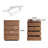 21.65" Four-drawer Storage Cabinet & Decorative Cabinet, Suitable For Multiple Scenarios