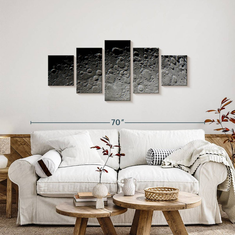 Moon Surface, 24" H x 55" W