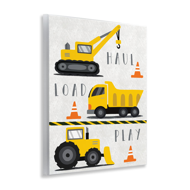 Plaque murale Haul à chargement par camion, conception par Elizabeth Tyndall