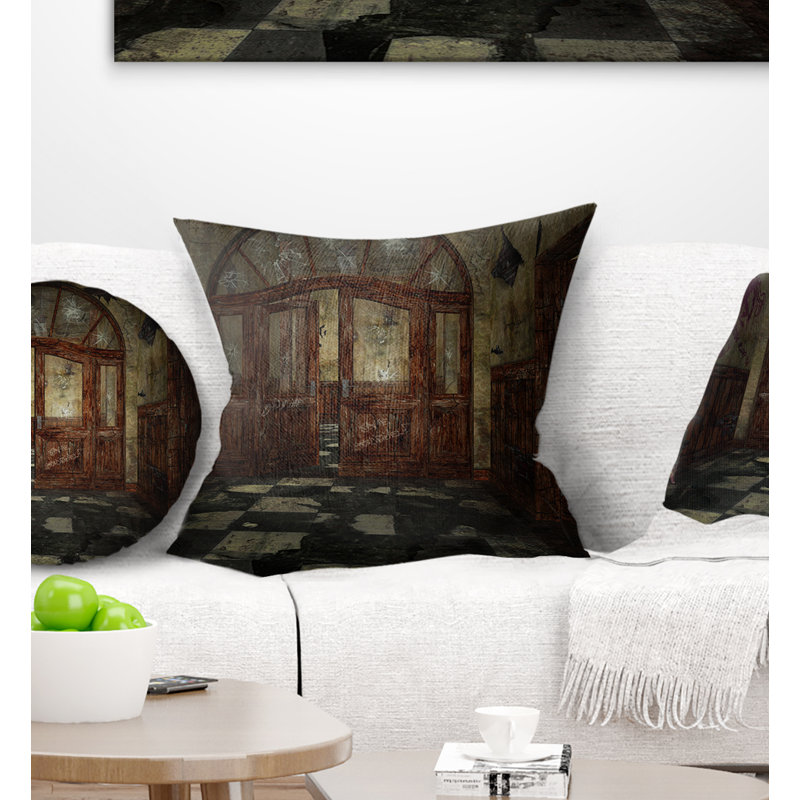 Coussin Abandone Interior - Landscape, 16 po x 1 po