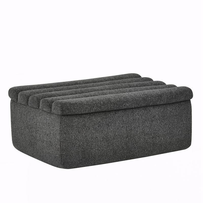 Banc pour chambre à coucher à l'extrémité du lit, Noir