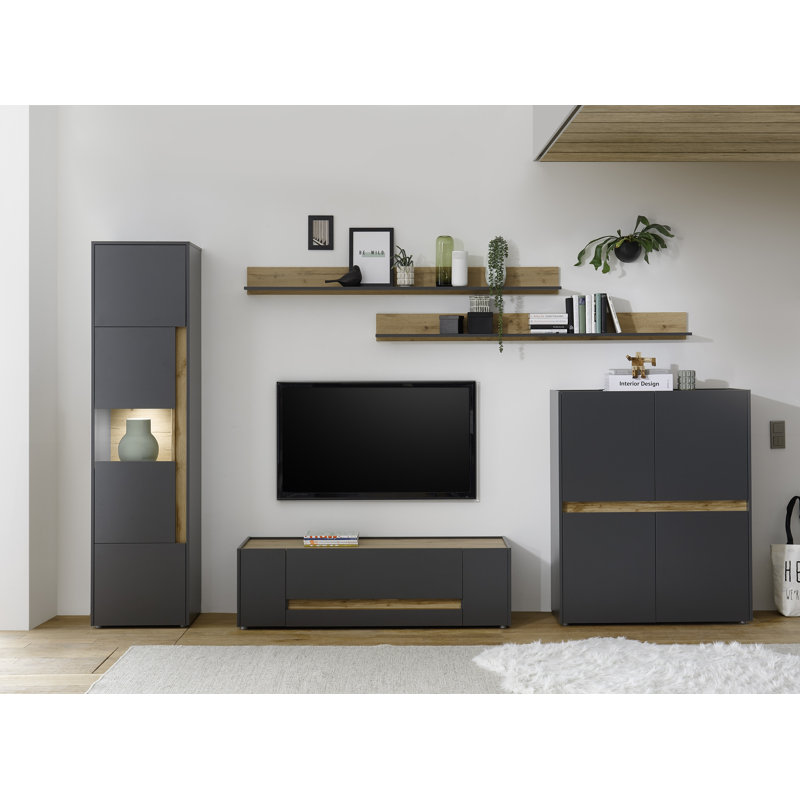 Broadmoor TV Stand for TVs up to 65", Anthracite